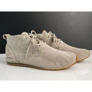 Eddie Bauer Light Gray Suede Transition Chukka Ankle Booties Boots Women’s 8.5